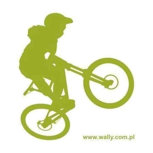 Energetic bike sticker 008 perfectly complements a modern youth room, adding a dynamic touch.