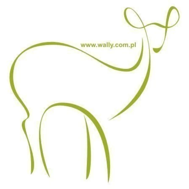 Elegant animal sticker in a minimalist style, perfect for a modern children\'s room.