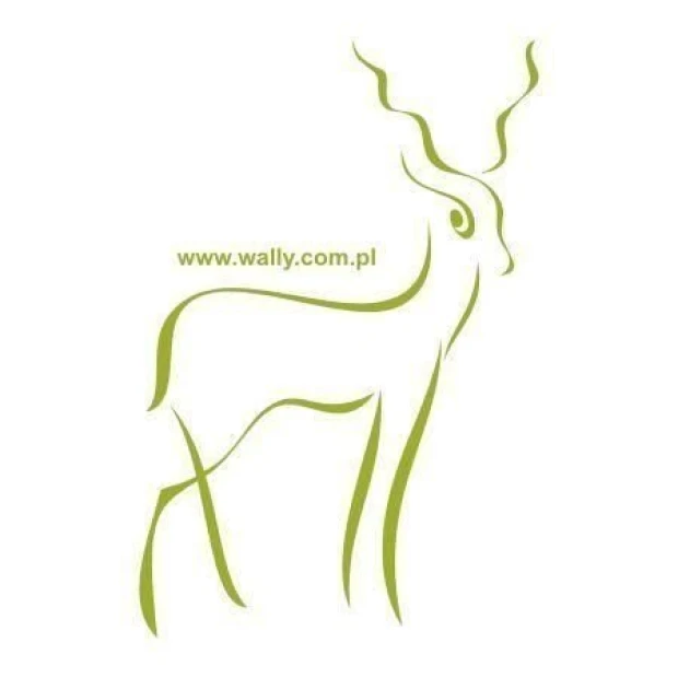 Stylish animal sticker in a minimalist, modern design, perfect for a child\'s room.