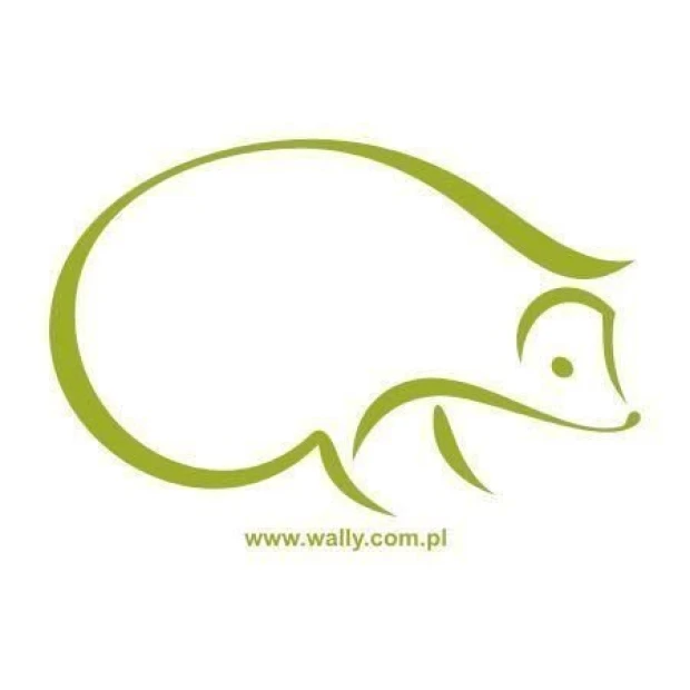Animal sticker in pastel green, perfect for a cozy child\'s room as decor.