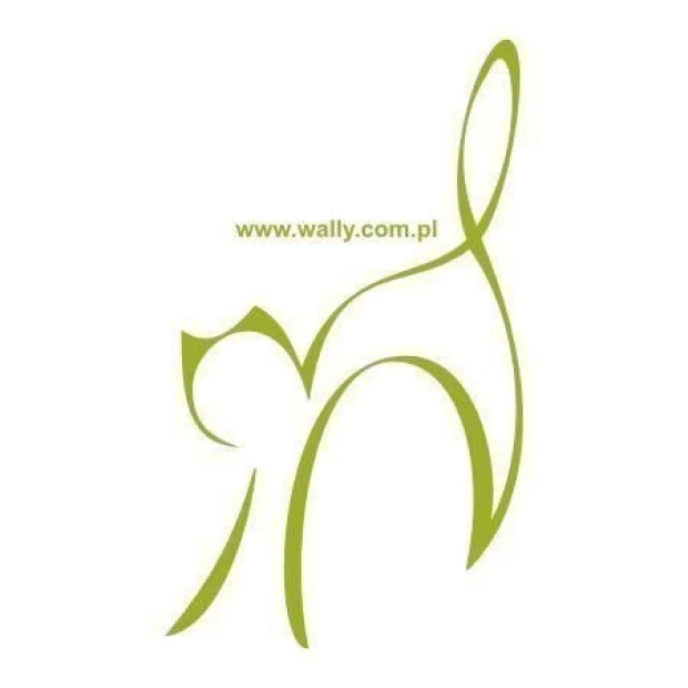 Stylish cat sticker in minimalist design, perfect for modern interiors or children\'s rooms.