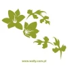 Stylish Flowers 006 sticker in shades of green, perfect for brightening up a modern interior.