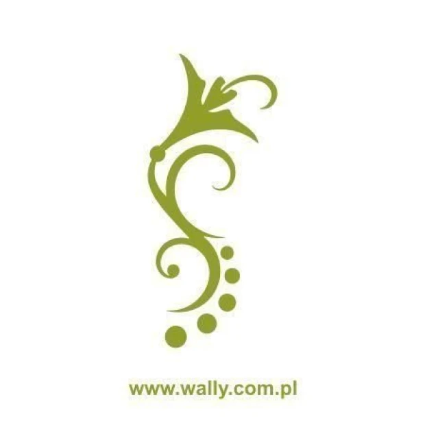 Elegant floral sticker 023 in soft green, perfect for refreshing a modern interior.