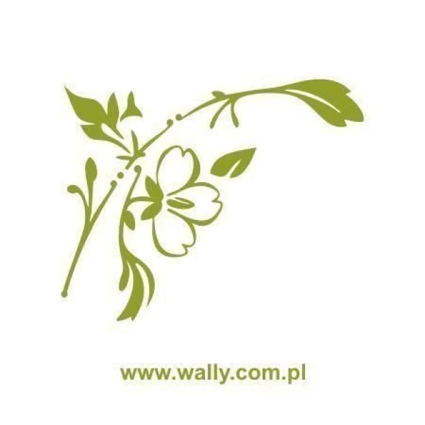 Elegant floral sticker, perfect for a cozy bedroom or modern living room.