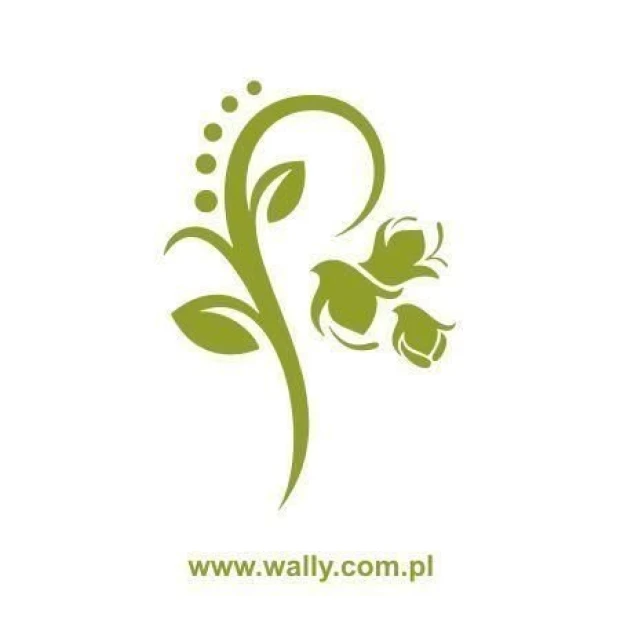 Stylish flower sticker 073 in soft green shades, perfect for brightening up modern interiors.
