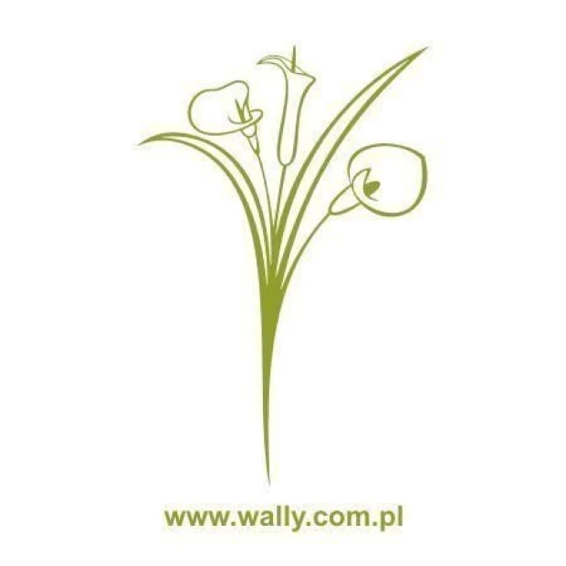 Elegant floral sticker 079 in a minimalist style, perfect for a modern living room or cozy space.