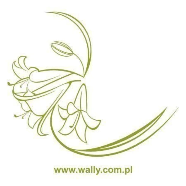 Elegant floral sticker, perfect for a minimalist interior, adding lightness and freshness.