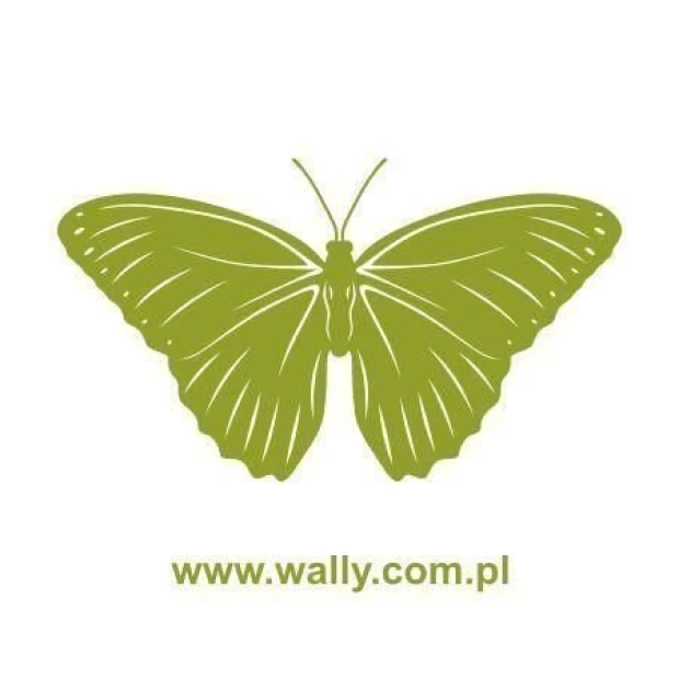 Stylish butterfly sticker 002 in shades of green, perfect for brightening up a modern interior.