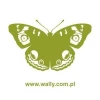 Elegant butterfly sticker 004 in muted green, perfect for refreshing a modern interior.