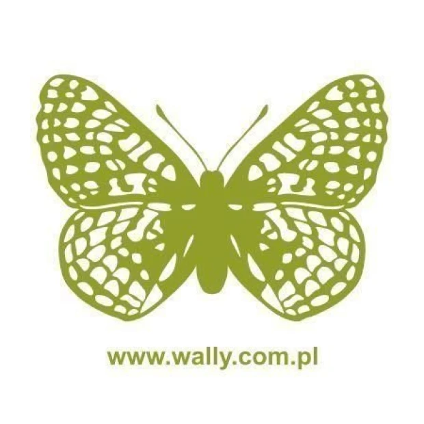 Green butterfly sticker 009 perfectly decorates a child\'s room, adding a cheerful and colorful touch.