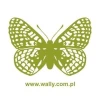 Green butterfly sticker 009 perfectly decorates a child\'s room, adding a cheerful and colorful touch.