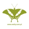 Elegant butterfly sticker 011 in shades of green, perfect for brightening up modern spaces.