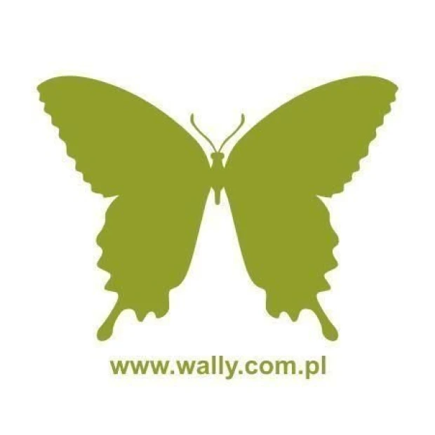Stylish "Butterfly 013" sticker in green shades, perfect for brightening up a child\'s room or modern decor.