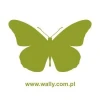 Butterfly in a vibrant green shade, perfect for decorating a child\'s room or a cozy bedroom.