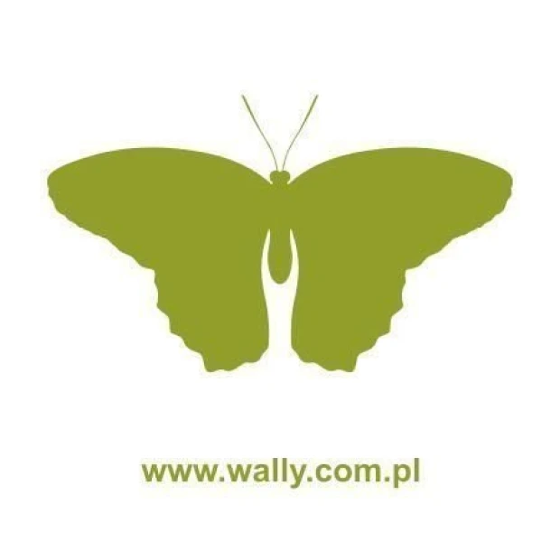 Stylish green butterfly sticker, perfect for brightening up a child\'s room or cozy space.