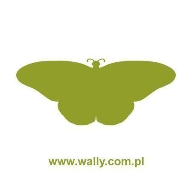 Stylish green butterfly sticker 024, perfect for brightening up modern interiors.