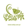 Green sticker with a butterfly and flowers, perfect for a cozy boho-style interior.
