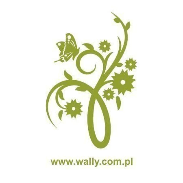 Stylish Chinese 73 sticker with a plant motif, perfect for enlivening a modern interior.