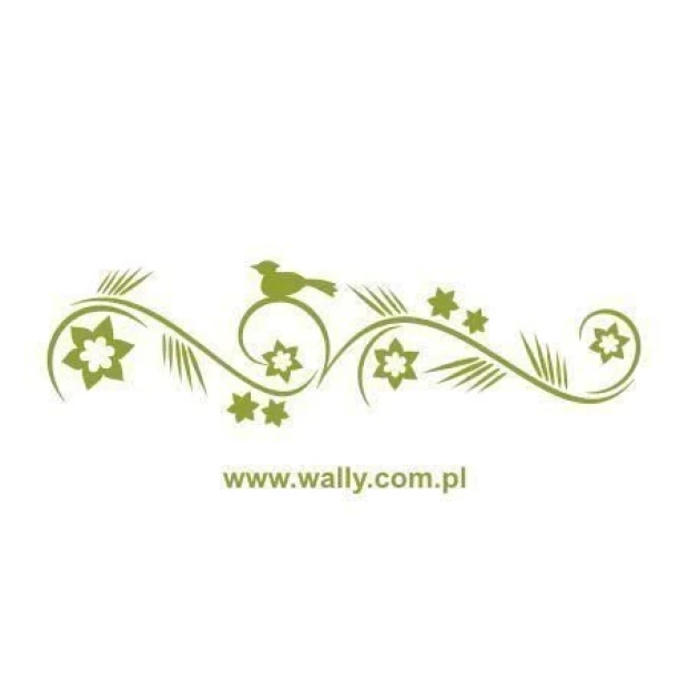 Charming Japanese sticker with a delicate floral pattern, perfect for a stylish interior in soft shades.