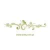 Elegant Japanese sticker with a plant motif, perfect for a stylish interior or modern office.