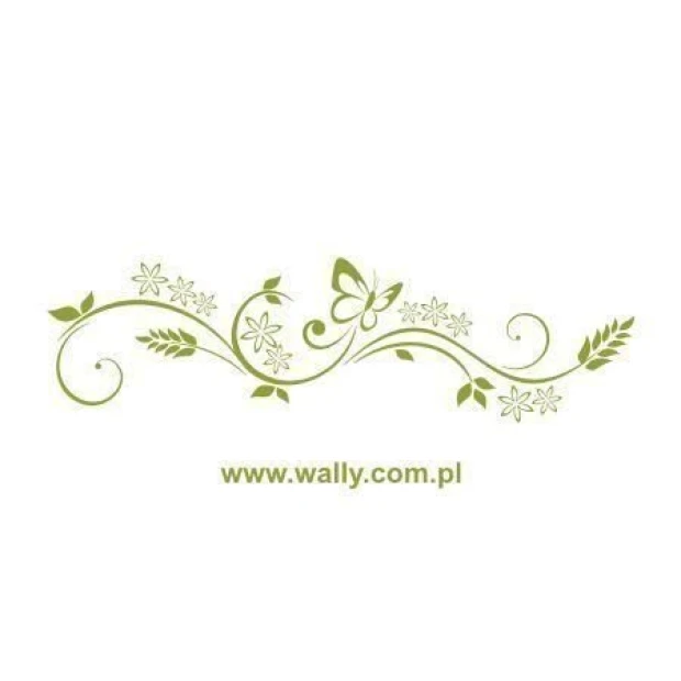 Elegant Japanese sticker 29 in soft shades of green, perfect for decorating modern interiors.