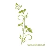 Japanese flower and butterfly sticker, perfect for a cozy bedroom or stylish living room.