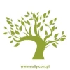 Stylish tree sticker 0775 in a fresh green shade, perfect for a natural interior decor.