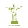 Elegant sticker featuring the Christ the Redeemer statue in Rio, perfect for a modern living room or minimalist decor.