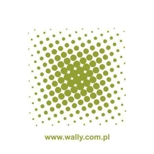 Abstract sticker 0786 in shades of green, perfect for modern interiors, adding energy and vibrancy.