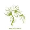 Elegant tree sticker 0778 in shades of green, perfect for modern interiors and stylish arrangements.