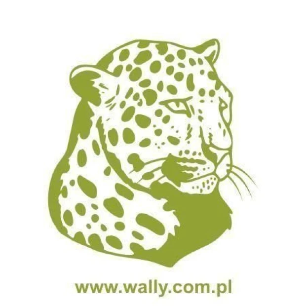 Jaguar sticker in vibrant green, perfect for brightening up a modern space or a child\'s room.
