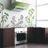 Japanese sticker 42 in a modern kitchen, adding freshness with delicate plant motifs.