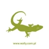 Stylish lizard sticker in vibrant green, perfect for enlivening a modern interior.