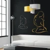 Stylish lady sticker 19, perfectly complements modern interiors, adding elegance and artistry.