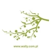 Stylish branch sticker 0938 in a soft green shade, perfect for decorating a modern interior.