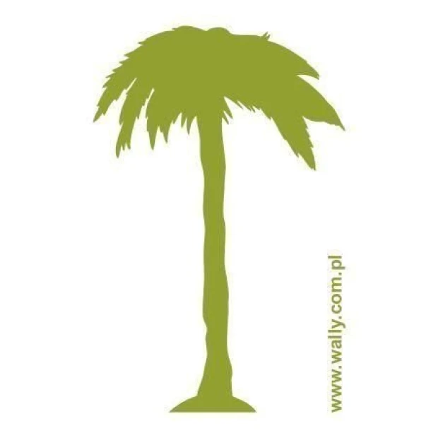 Stylish palm sticker 0865 in a vibrant green shade, perfect for a trendy boho interior.
