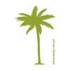 Stylish palm sticker 0866 in a fresh green shade, perfect for modern interiors or cozy spaces.
