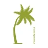 Stylish palm sticker 0867 in a fresh green shade, perfect for modern bohemian interior decor.
