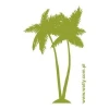 Stylish palm sticker 0863 in vibrant green, perfect for refreshing your relaxation area.