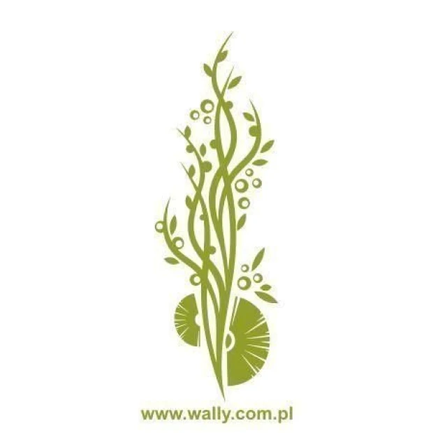 Elegant climbing plant sticker 0897 in shades of green, perfect for a stylish modern interior.