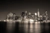 Wall mural of a still water surface in New York FP 5777 - Graphic design featuring a night cityscape.