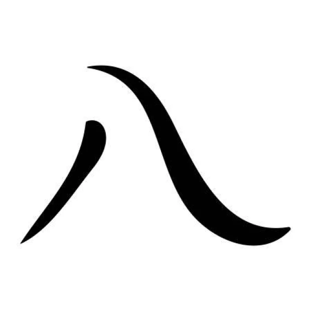 Japanese painting template symbol eight 2157 - Graphic design with dynamic, curved lines.