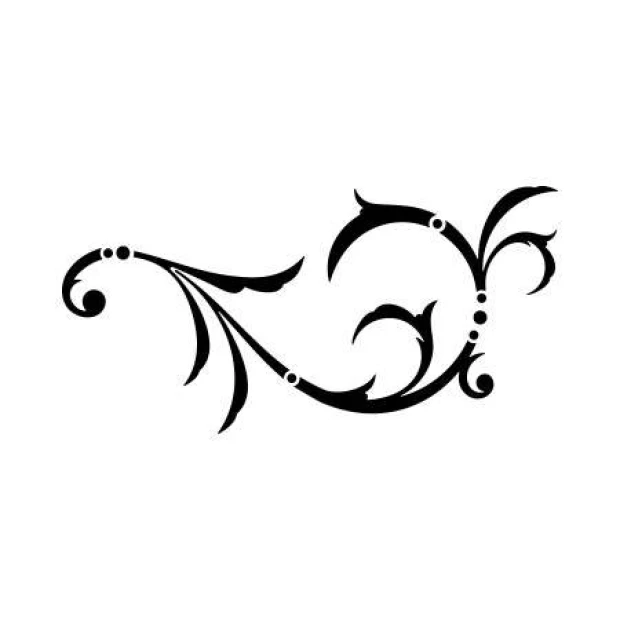 Painting template decoration 2218 - Graphic design with wavy lines and organic elements.