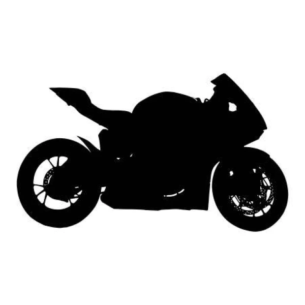 Sport motorcycle painting template 2310 - Graphic design with clear lines and details in motorcycle shape.