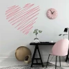 Heart painting template 2340 - Office arrangement with light-colored walls and minimalist furniture.