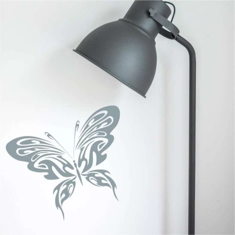 Fire butterfly painting template 2349 - Room setup with light next to bright walls.