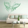 Flame butterfly painting template 2352 - Living room setup with light walls and muted tone furniture.