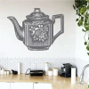Painting template for kitchen teapot 2246 - Bright walls, modern furniture, and accessories in the kitchen.