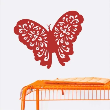 Butterfly painting template 2360 - Graphic design with symmetrical, intricate wing patterns.