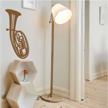 Baritone 2251 painting template - Living room setup with light walls, wooden floor, and modern furniture.